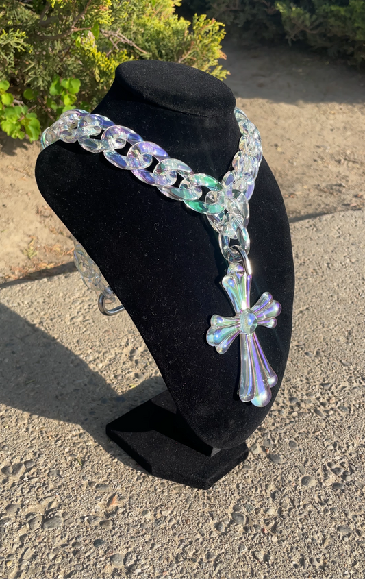 Divine Cross [Bulky Cross] [Cuban Link]