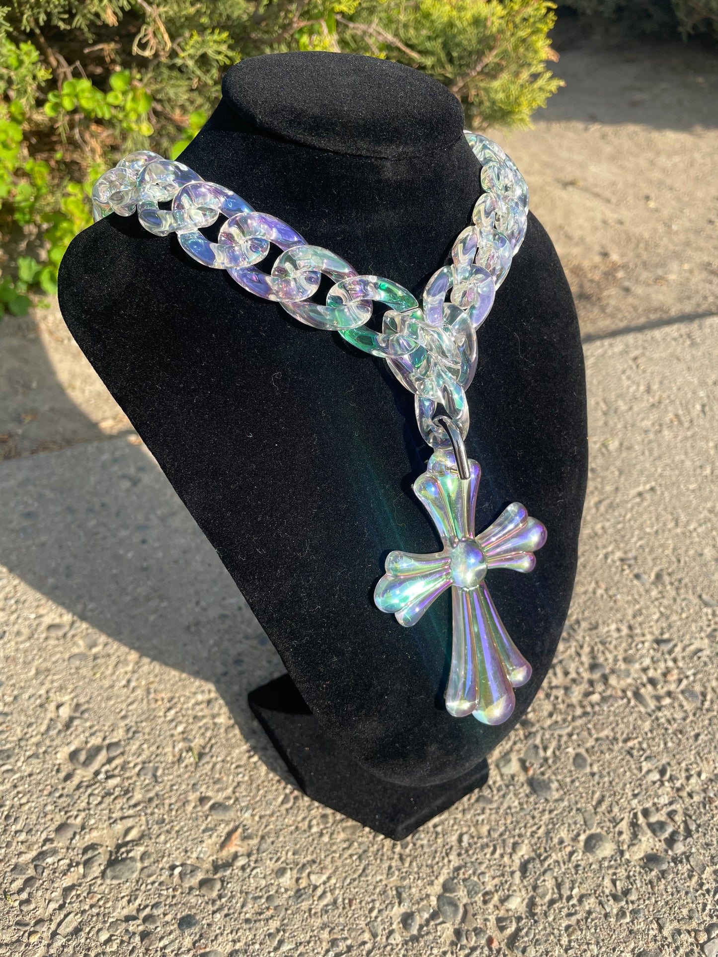 Divine Cross [Bulky Cross] [Cuban Link]