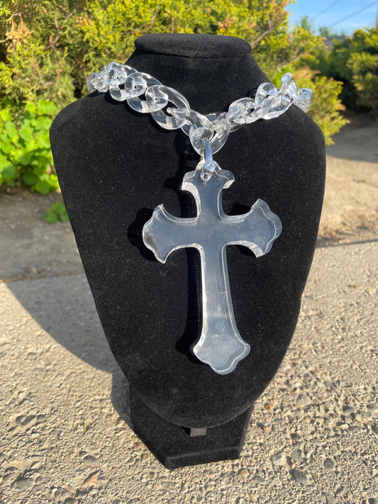 Big Crystal: Cross [Cuban Link]